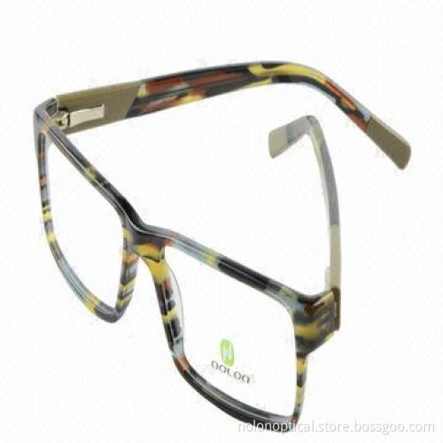 Men's Acetate Optical Eyeglass Frames with Spring Hinge